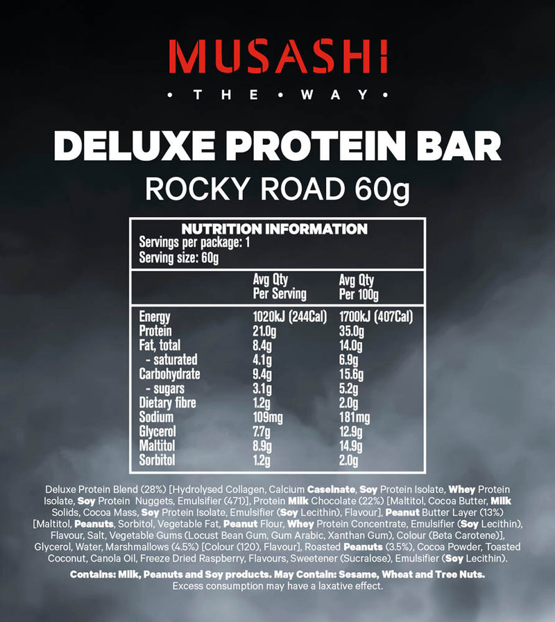 Load image into Gallery viewer, MUSASHI Deluxe Protein Bar 60g - Box of 12