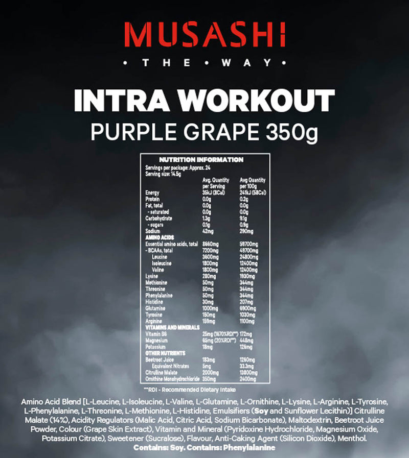 Load image into Gallery viewer, MUSASHI Intra Workout | 350g