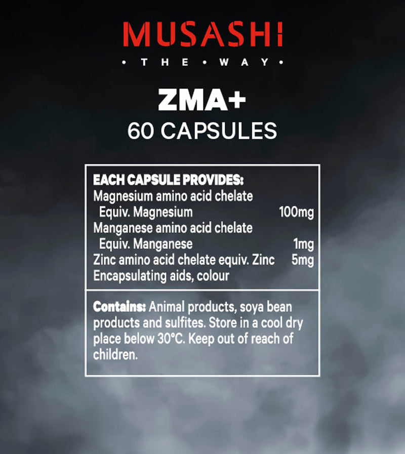 Load image into Gallery viewer, MUSASHI ZMA+ - 60 Capsules