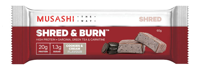 Load image into Gallery viewer, MUSASHI Shred & Burn Protein Bar 60g - Box of 12