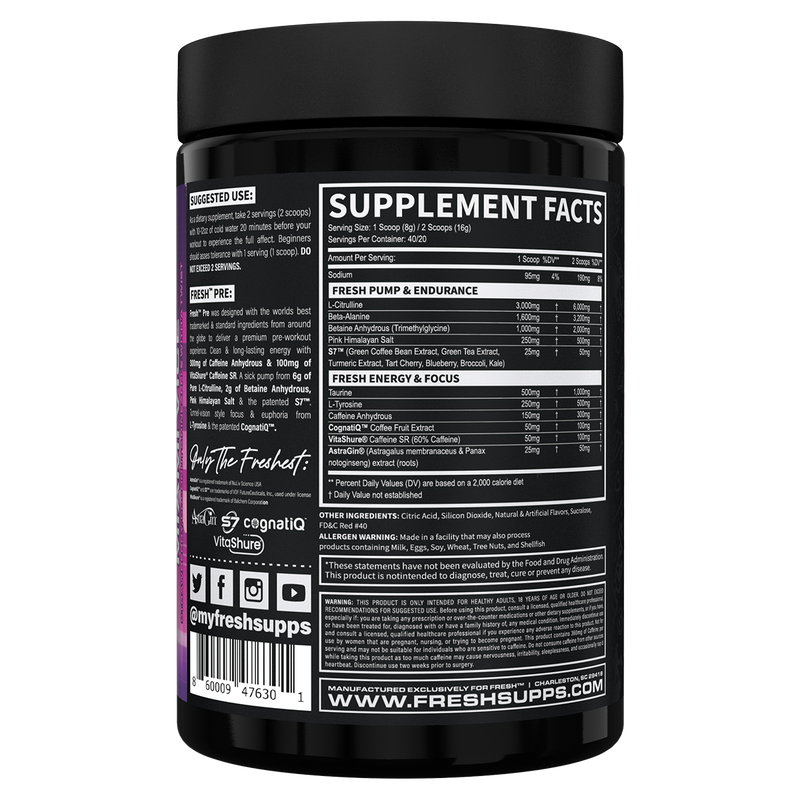 Load image into Gallery viewer, FRESH Supps Pre-Workout | 40 Serve