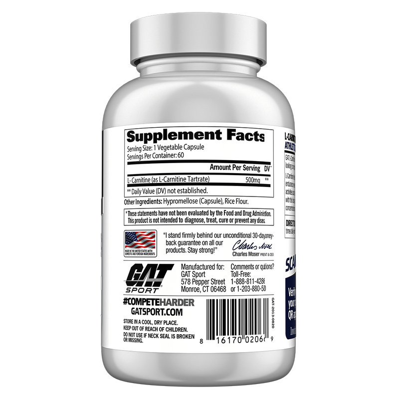 Load image into Gallery viewer, GAT Sport Essentials L-Carnitine | 60 Caps
