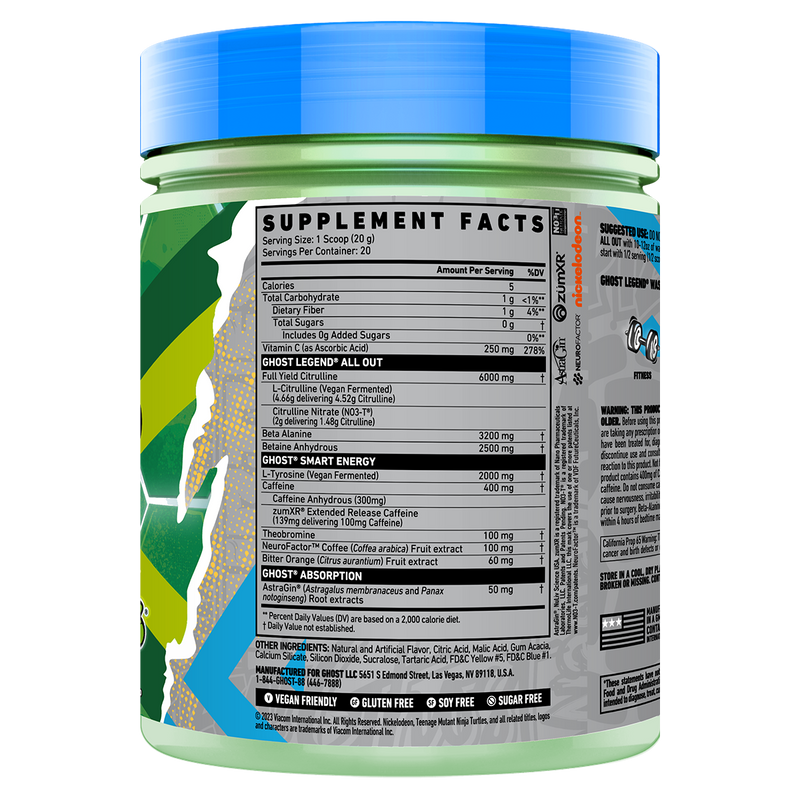 Load image into Gallery viewer, GHOST Legend All Out Pre-Workout | 20 Serves