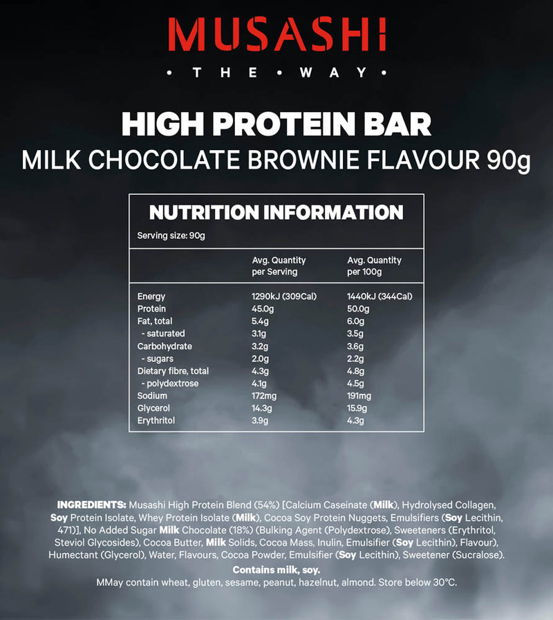 Load image into Gallery viewer, MUSASHI High Protein Bar 90g - Box of 12