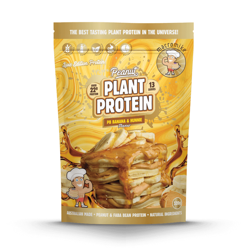 Load image into Gallery viewer, Macro Mike Luxe Peanut Plant Protein - Roasted Peanut & Faba Bean | 22g Protein | 520g