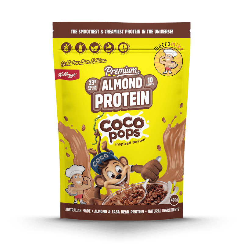 Load image into Gallery viewer, Macro Mike x Kellogg's Premium Almond Plant Protein - Coco Pops, Nutri-Grain & Froot Loops