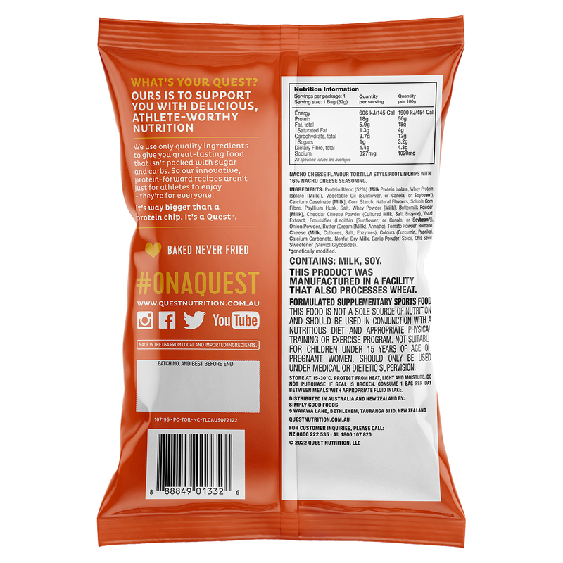 Load image into Gallery viewer, QUEST Tortilla Chips | 8 x 32g