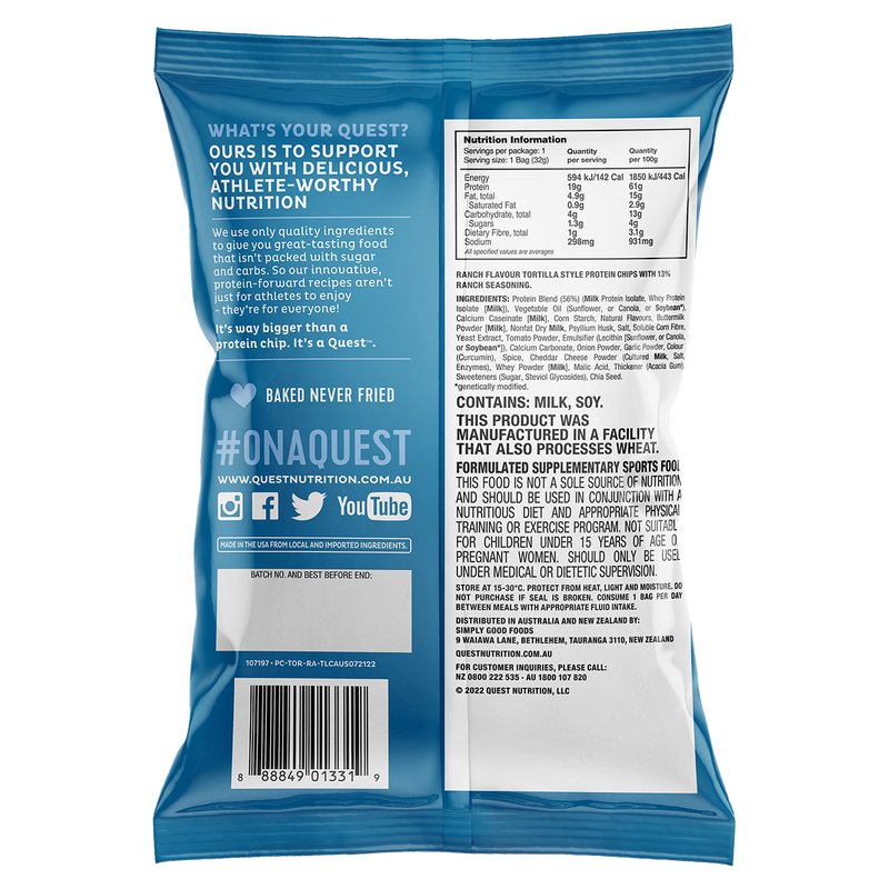 Load image into Gallery viewer, QUEST Tortilla Chips | 8 x 32g