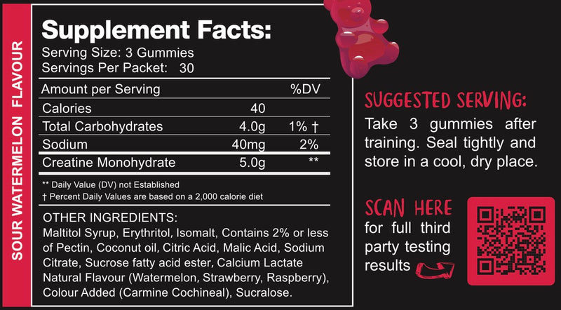 Load image into Gallery viewer, Swoleys Creatine Gummy Bears | 5g Creatine