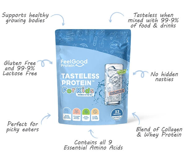 Load image into Gallery viewer, Feel Good Tasteless Protein for Kids 500g