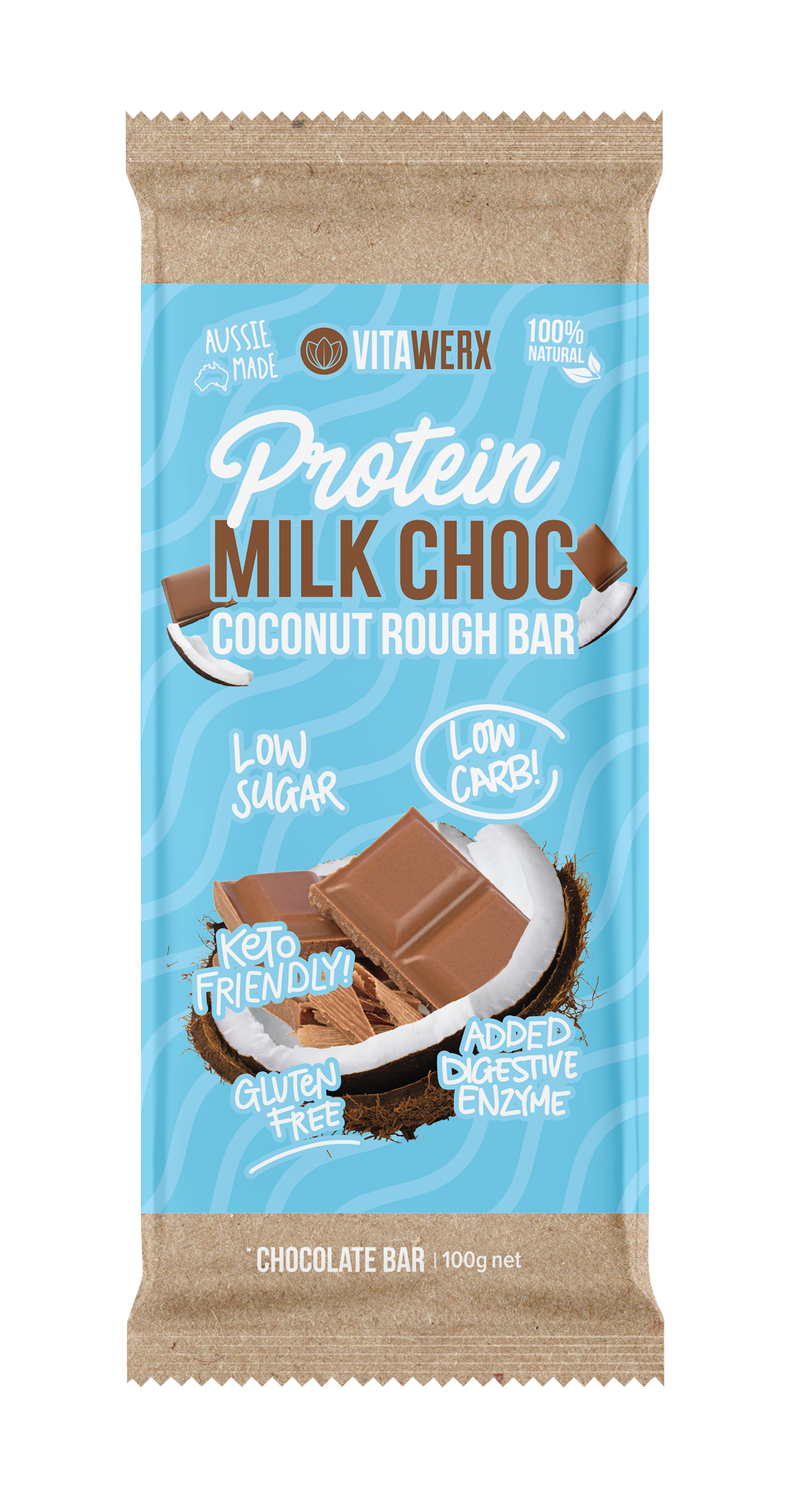 Load image into Gallery viewer, VITAWERX Milk Chocolate Protein Bar 100g x 12