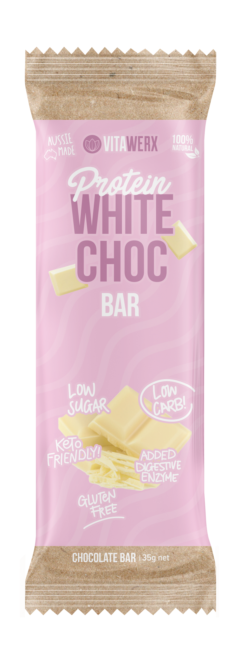 Load image into Gallery viewer, VITAWERX White Chocolate Protein Bars | 35g x 12