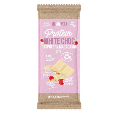 Load image into Gallery viewer, VITAWERX White Chocolate Protein Bars | 100g x 12