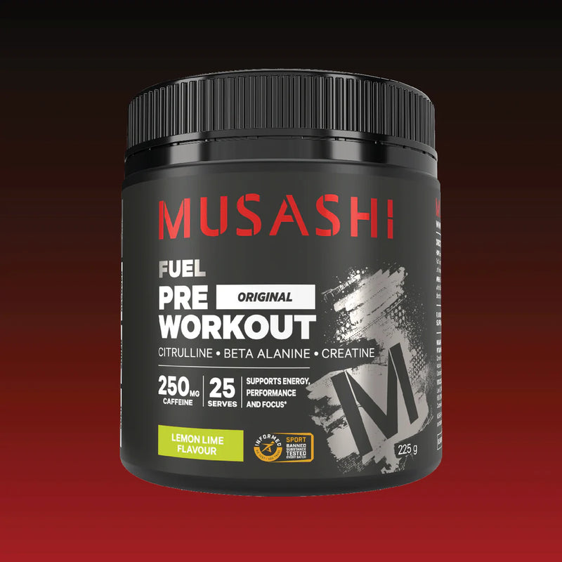 Load image into Gallery viewer, MUSASHI Pre-Workout - 225g / 25 Serves