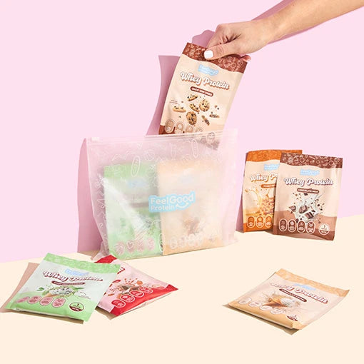 Load image into Gallery viewer, Feel Good Whey Protein 6 Sample Packs