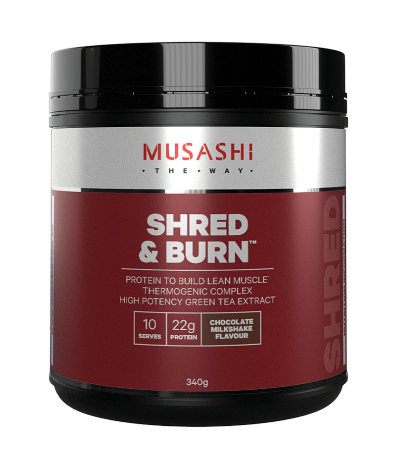 Load image into Gallery viewer, MUSASHI Shred & Burn Protein Powder - 340g