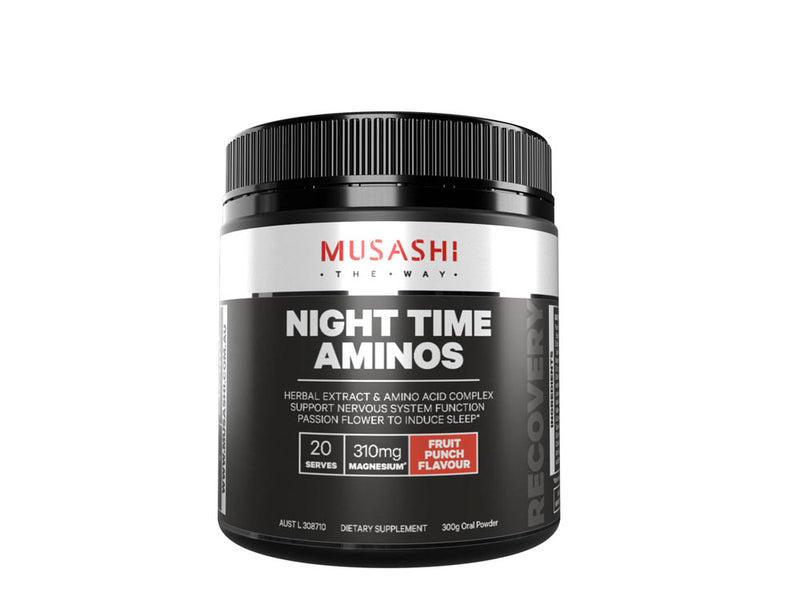 Load image into Gallery viewer, MUSASHI Night Time Aminos - 300g / 20 Serves