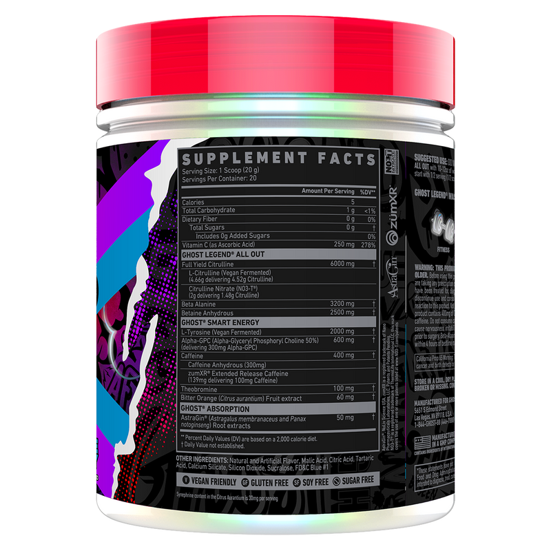Load image into Gallery viewer, GHOST Legend All Out Pre-Workout | 20 Serves