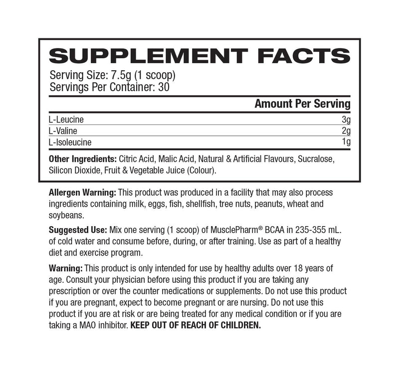 Load image into Gallery viewer, MUSCLEPHARM BCAA Powder | 30 Serves