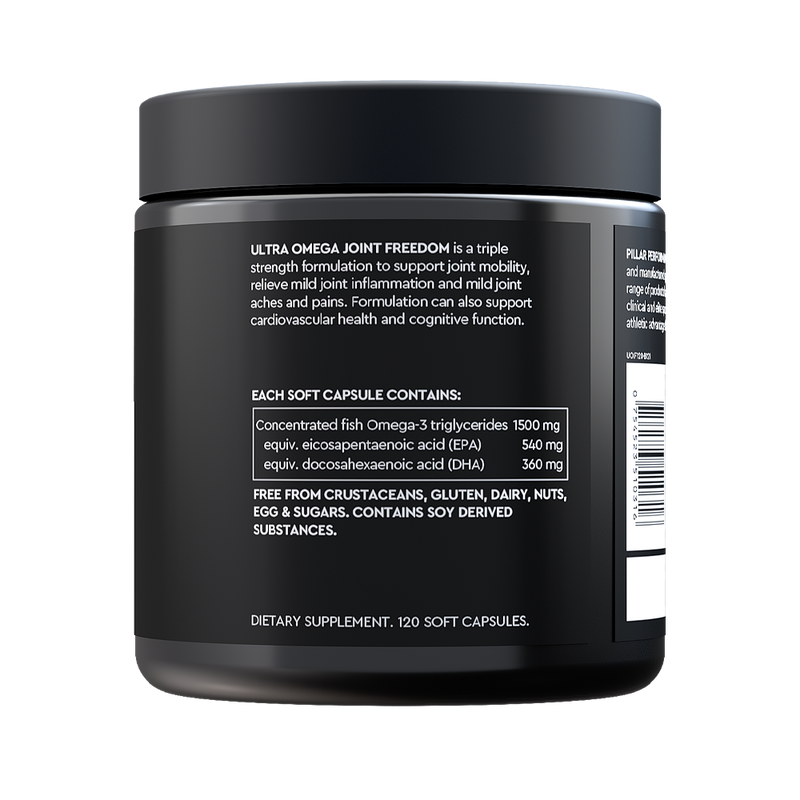 Load image into Gallery viewer, PILLAR Ultra Omega Fish Oil Orange 90 Capsules
