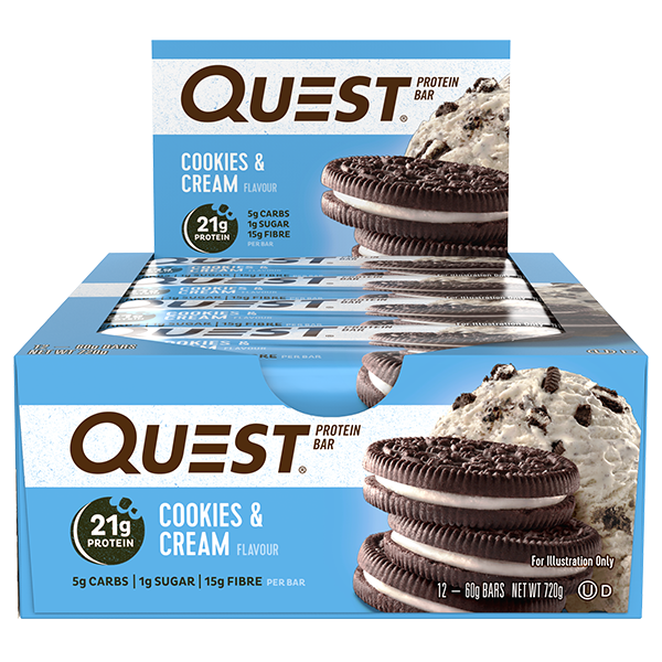 QUEST Protein Bars 60g x 12 (7 Flavours to Choose From) BODYSTRONG