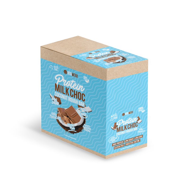 Load image into Gallery viewer, VITAWERX Milk Chocolate Protein Bar 100g x 12