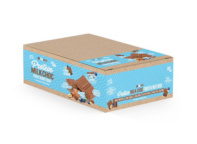 Load image into Gallery viewer, VITAWERX Milk Chocolate Protein Bar 35g x 12