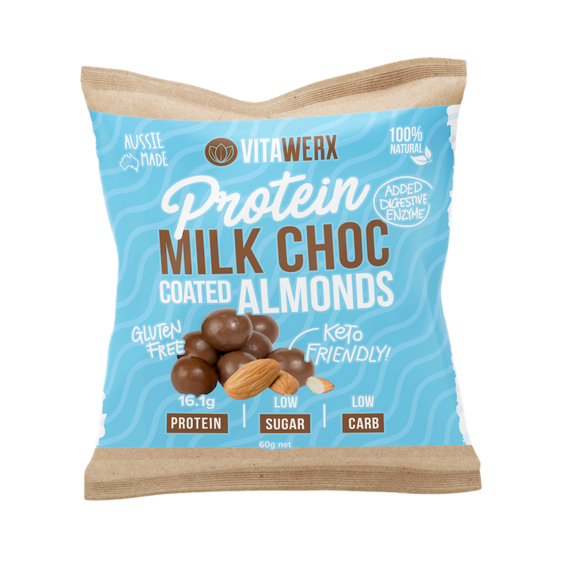 Load image into Gallery viewer, VITAWERX Protein Milk Chocolate Coated Nuts | 60g x 10