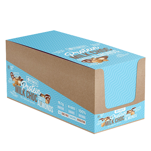 Load image into Gallery viewer, VITAWERX Protein Milk Chocolate Coated Nuts | 60g x 10