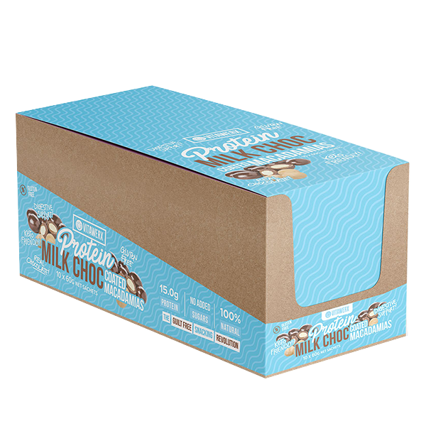 Load image into Gallery viewer, VITAWERX Protein Milk Chocolate Coated Nuts | 60g x 10