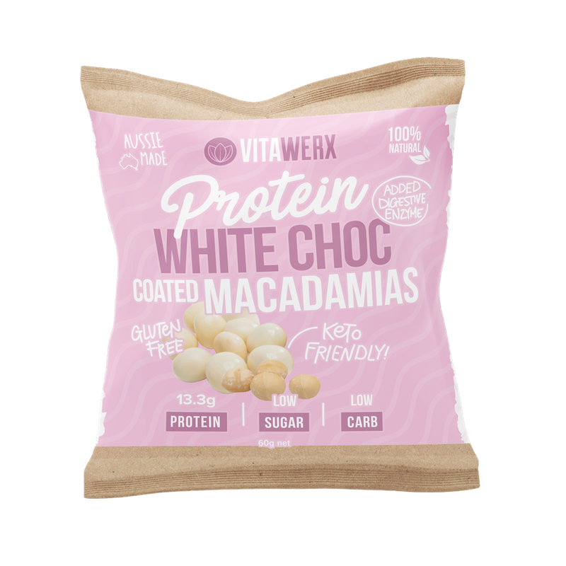 Load image into Gallery viewer, VITAWERX Protein White Chocolate Nuts | 60g x 10