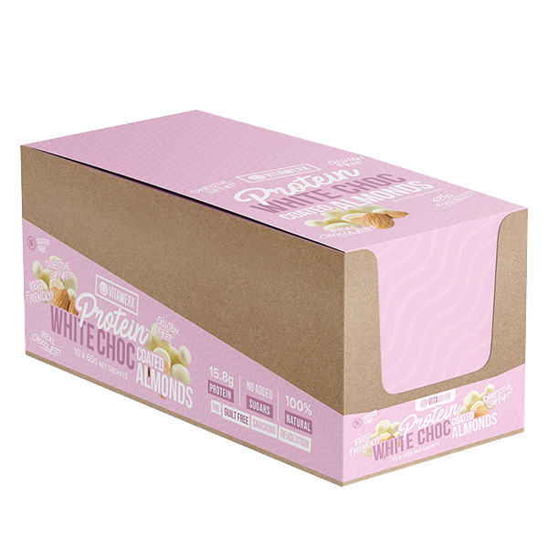 Load image into Gallery viewer, VITAWERX Protein White Chocolate Nuts | 60g x 10