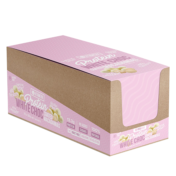 Load image into Gallery viewer, VITAWERX Protein White Chocolate Nuts | 60g x 10