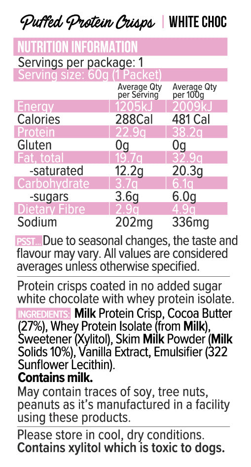 Load image into Gallery viewer, VITAWERX Puff'd Protein Crisps 60g x 10