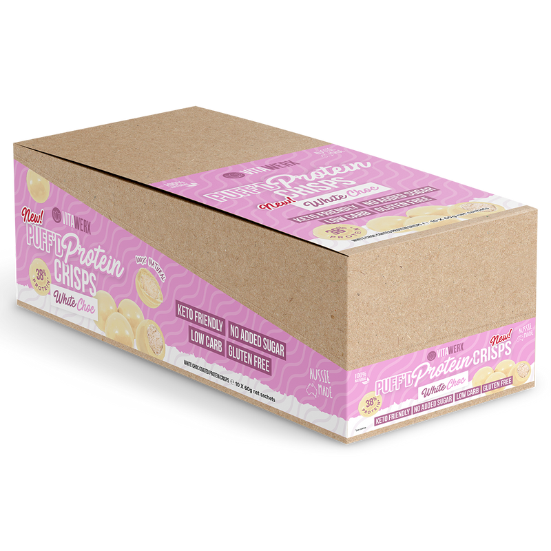 Load image into Gallery viewer, VITAWERX Puff'd Protein Crisps 60g x 10
