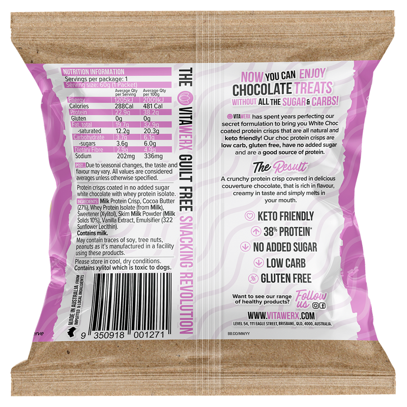 Load image into Gallery viewer, VITAWERX Puff'd Protein Crisps 60g x 10