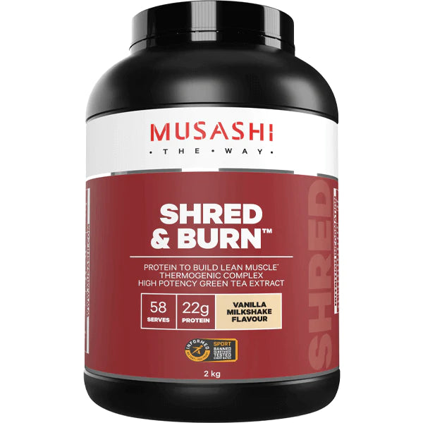 Load image into Gallery viewer, MUSASHI Shred & Burn Protein Powder - 900g