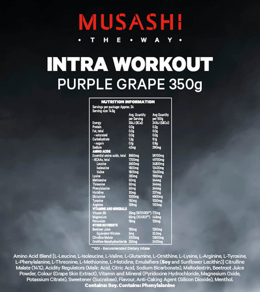 MUSASHI Intra Workout | 350g