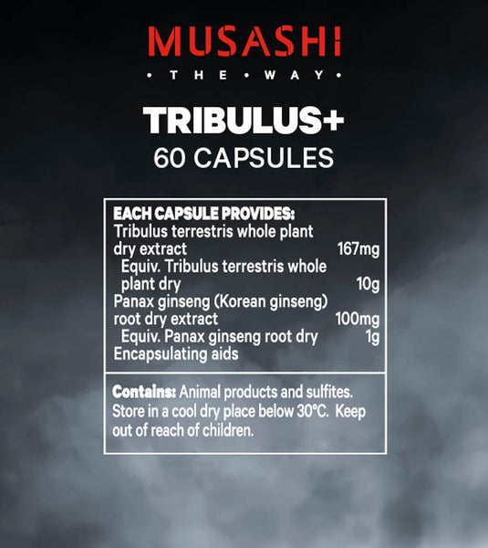 MUSASHI Tribulus+ - 60 Capsules