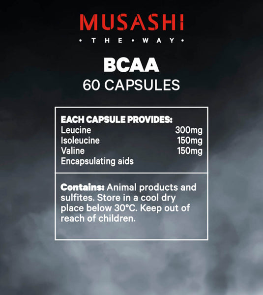 MUSASHI BCAA - 60 Capsules