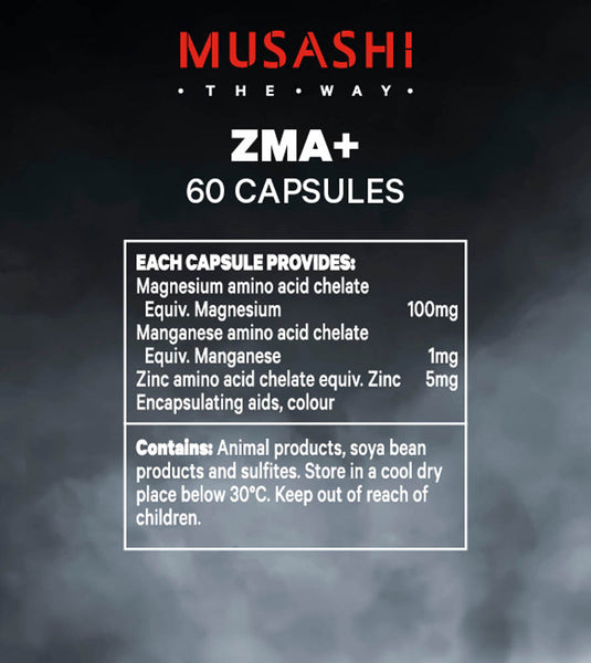 MUSASHI ZMA+ - 60 Capsules