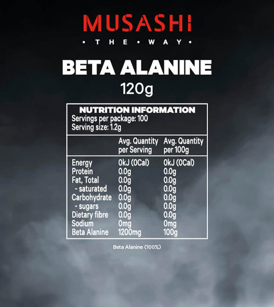 MUSASHI Beta Alanine | 100 Serve | 120g