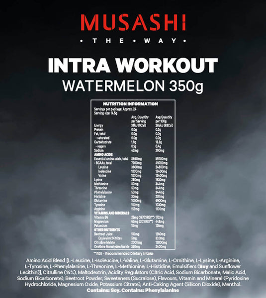 MUSASHI Intra Workout | 350g