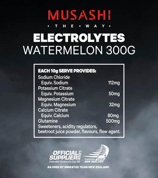 MUSASHI Electrolytes - 300g / 30 Serves