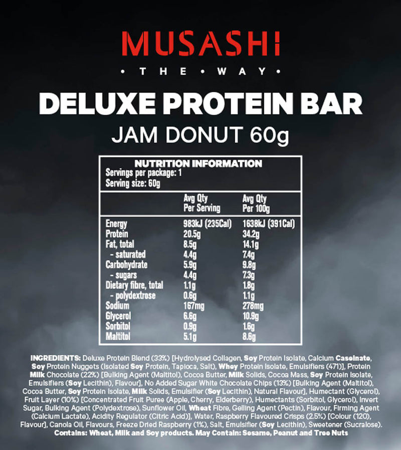 Load image into Gallery viewer, MUSASHI Deluxe Protein Bar 60g - Box of 12
