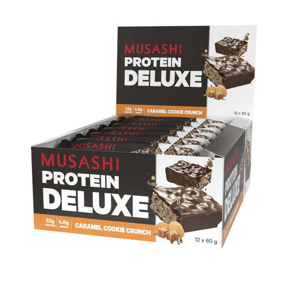 Load image into Gallery viewer, MUSASHI Deluxe Protein Bar 60g - Box of 12
