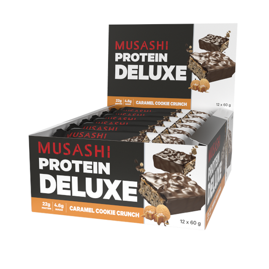 MUSASHI Deluxe Protein Bar 60g - Box of 12