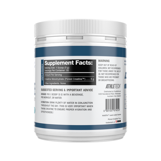 Athletech Pürest Creatine Monohydrate | 50 Serves