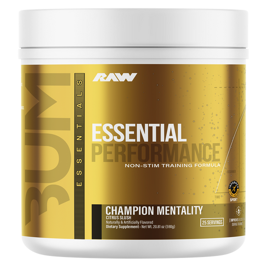RAW Nutrition CBUM Essential Performance Stim-Free Pre-Workout | 25 Serves