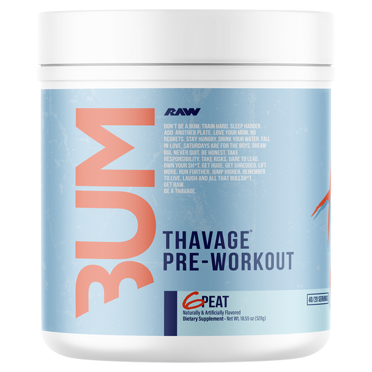 RAW Nutrition CBUM Thavage Pre-Workout | 40 Serves | 11 Flavours